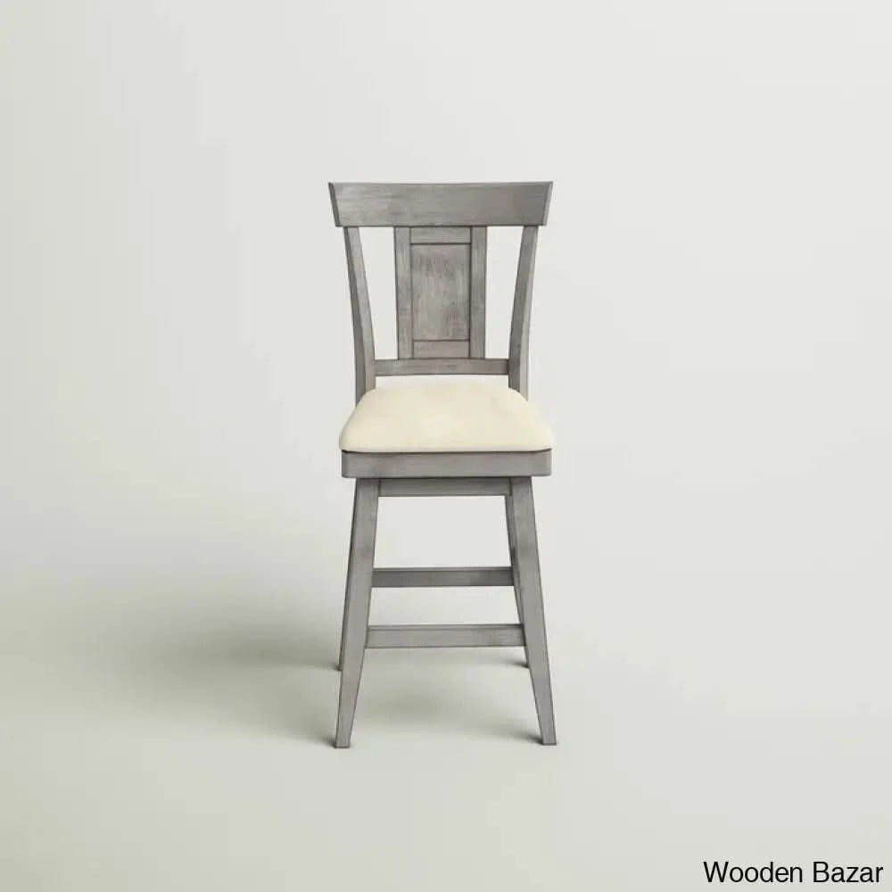 Fortvilleu Swivel Upholstered Counter And Bar Stool (Set Of 2)