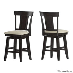 Fortvilleu Swivel Upholstered Counter And Bar Stool (Set Of 2)