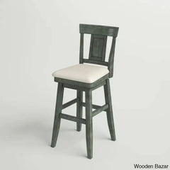 Fortvilleu Swivel Upholstered Counter And Bar Stool (Set Of 2) Antique Gray / Bar (30.59” Seat