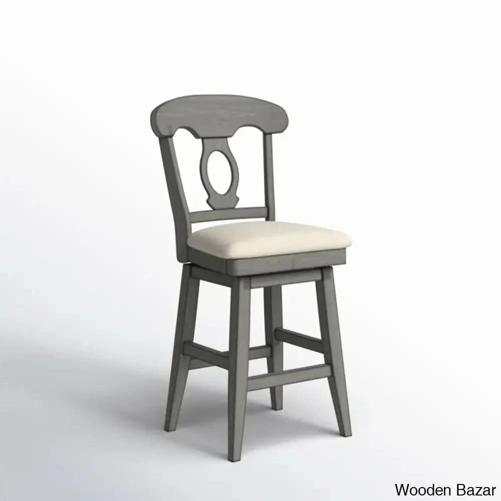 Fortvillez Swivel Upholstered Counter And Bar Stool