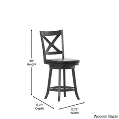 Franciso Classic Crossback Wooden Swivel Dining Counter