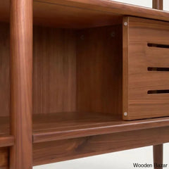 Freyr Endless Charm Solid Wood Carolin Bookshelf - Wooden Bazar