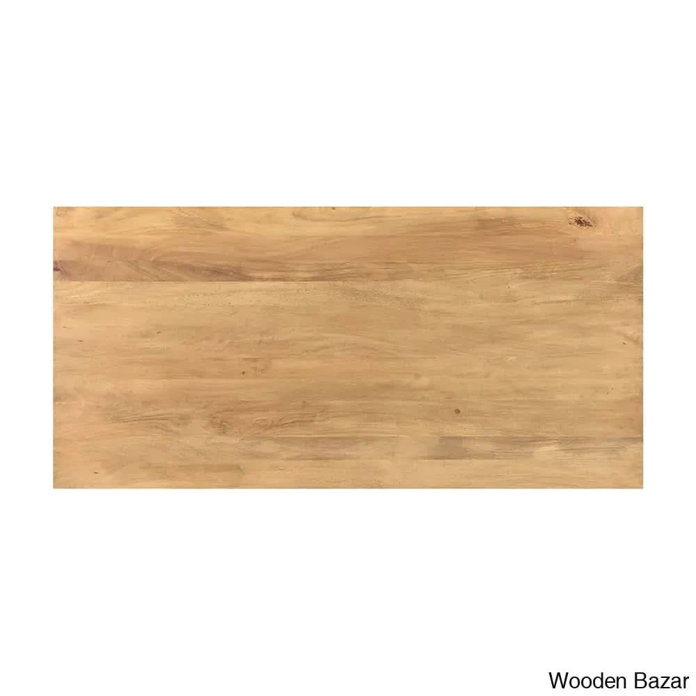 Fruzia Seamless Harmony Modern Dining Table - Wooden Bazar