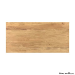Fruzia Seamless Harmony Modern Dining Table - Wooden Bazar