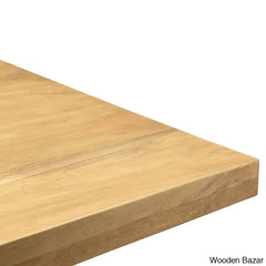 Fruzia Seamless Harmony Modern Dining Table - Wooden Bazar