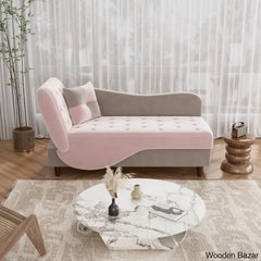 Garrison Velvet Upholstered Chaise Lounge - Wooden Bazar