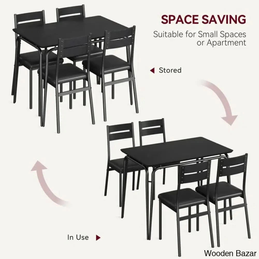 Gary Luxury 4 Seater Dining Table Set For Homes