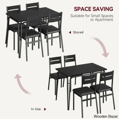 Gary Luxury 4 Seater Dining Table Set For Homes