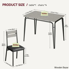 Gary Luxury 4 Seater Dining Table Set For Homes