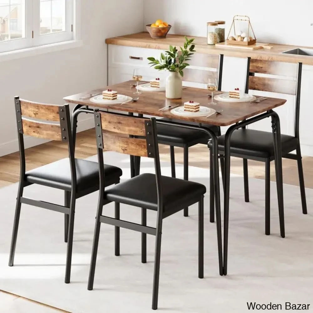 Gary Luxury 4 Seater Dining Table Set For Homes