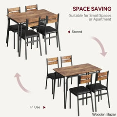 Gary Luxury 4 Seater Dining Table Set For Homes