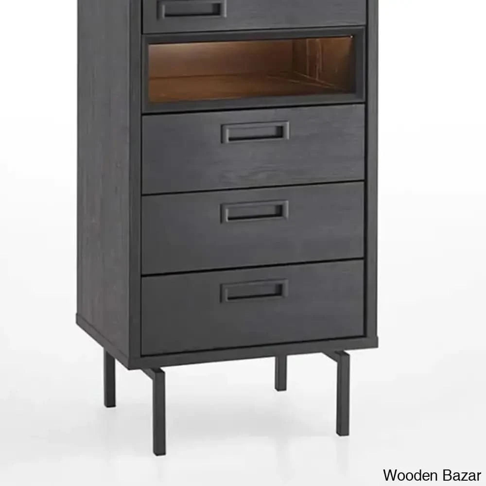 Gaurd Modern Solid Wood Small Storage Cabinet Almirah Wardrobe