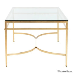 Genevievey Glass Top Coffee And Center Table