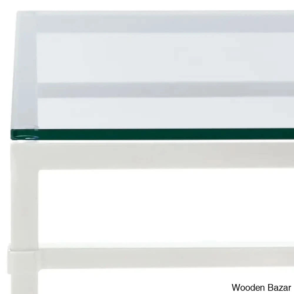 Genevievey Glass Top Coffee And Center Table