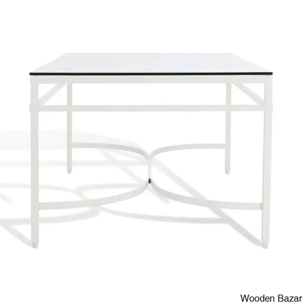 Genevievey Glass Top Coffee And Center Table