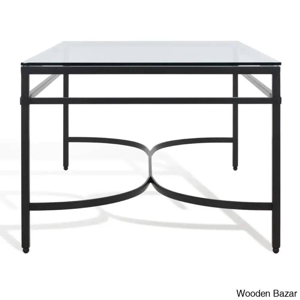Genevievey Glass Top Coffee And Center Table