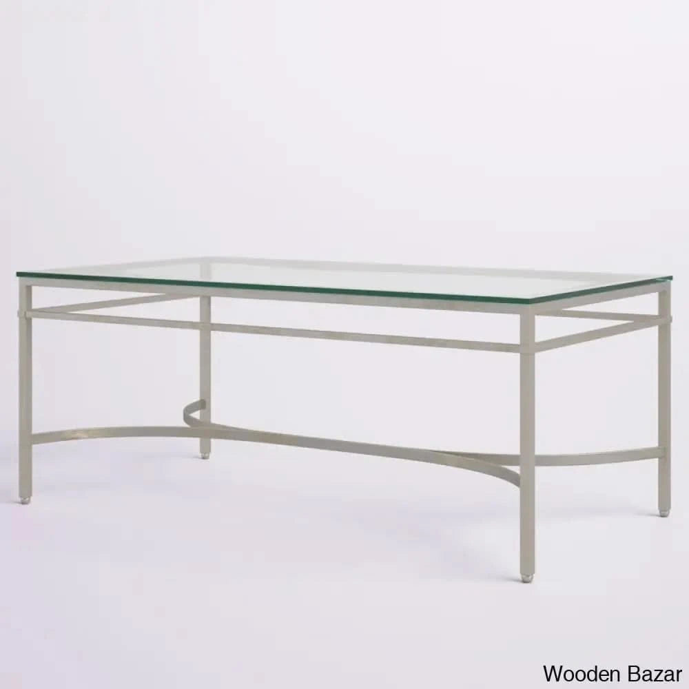 Genevievey Glass Top Coffee And Center Table