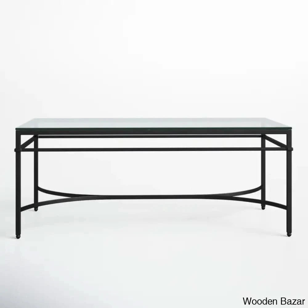 Genevievey Glass Top Coffee And Center Table