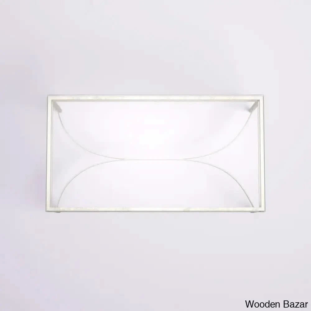 Genevievey Glass Top Coffee And Center Table