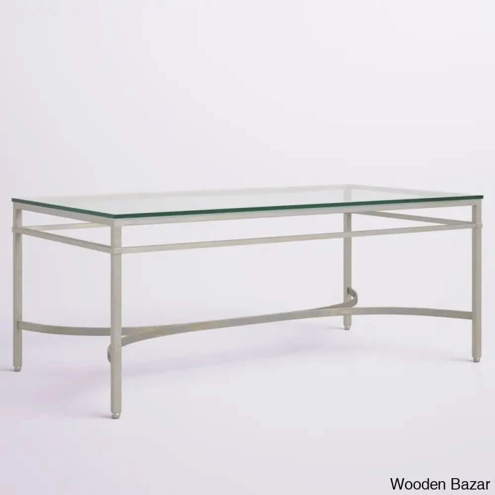Genevievey Glass Top Coffee And Center Table