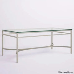 Genevievey Glass Top Coffee And Center Table