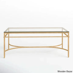 Genevievey Glass Top Coffee And Center Table