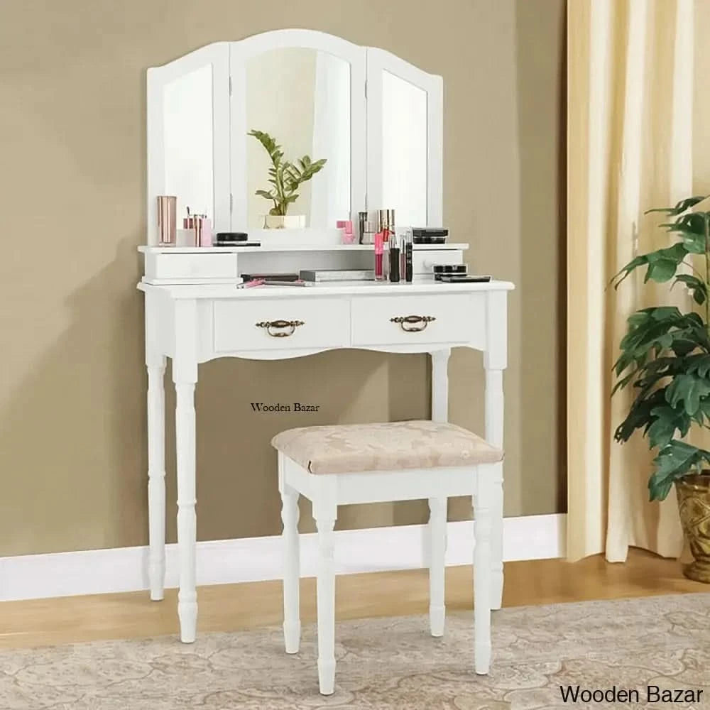 Gitano Vanity Dressing Table With Mirror And Stool