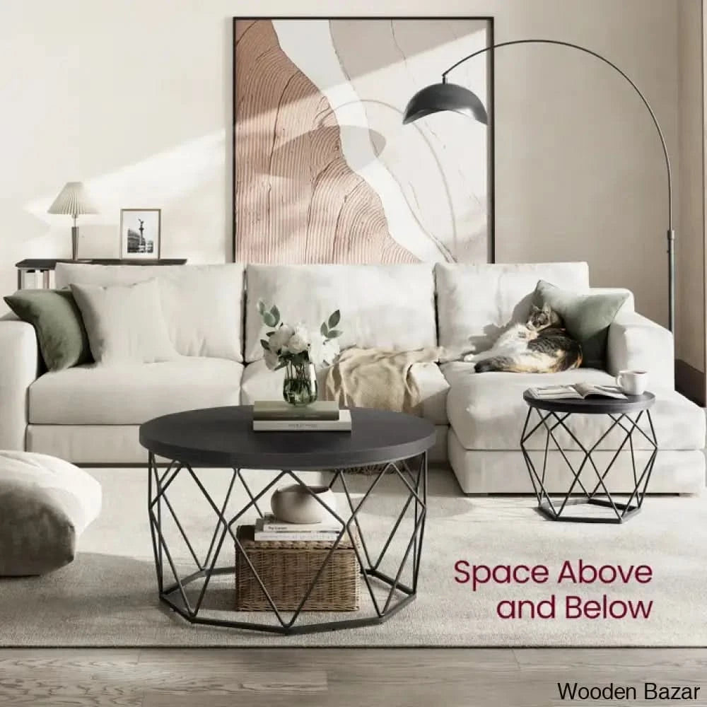 Glennis Modern Coffee And Center Table - Wooden Bazar