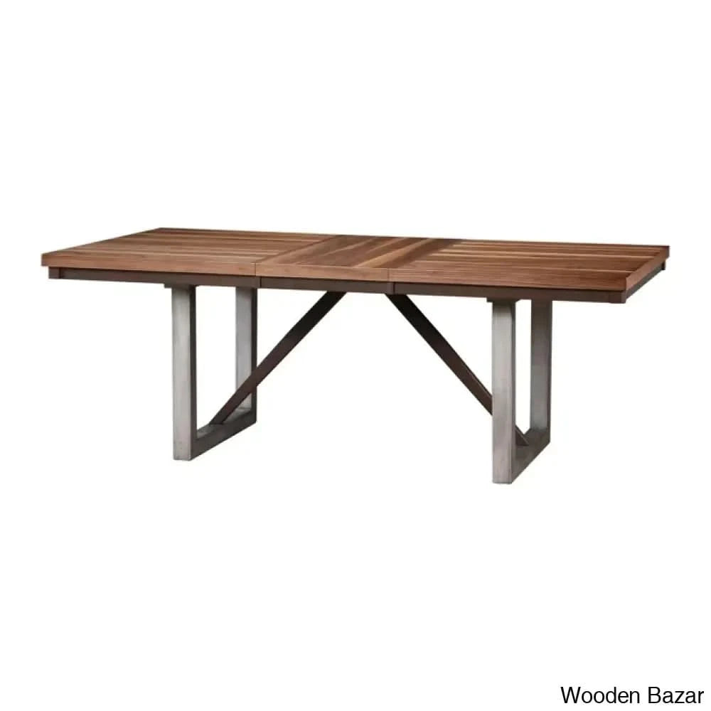 Graydon 6 Seater Extendable Dining Table Set For Modern Homes