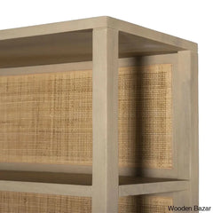 Guinness Enduring Elegance Solid Wood Caprice Wide Bookshelf - Wooden Bazars