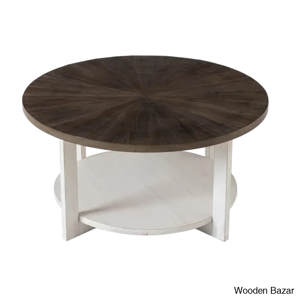Gunnisoni Cross Legs Coffee And Center Table With Storage