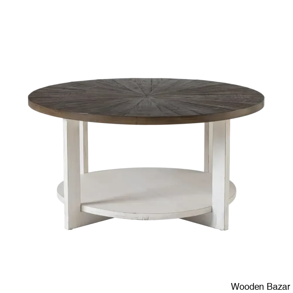 Gunnisoni Cross Legs Coffee And Center Table With Storage