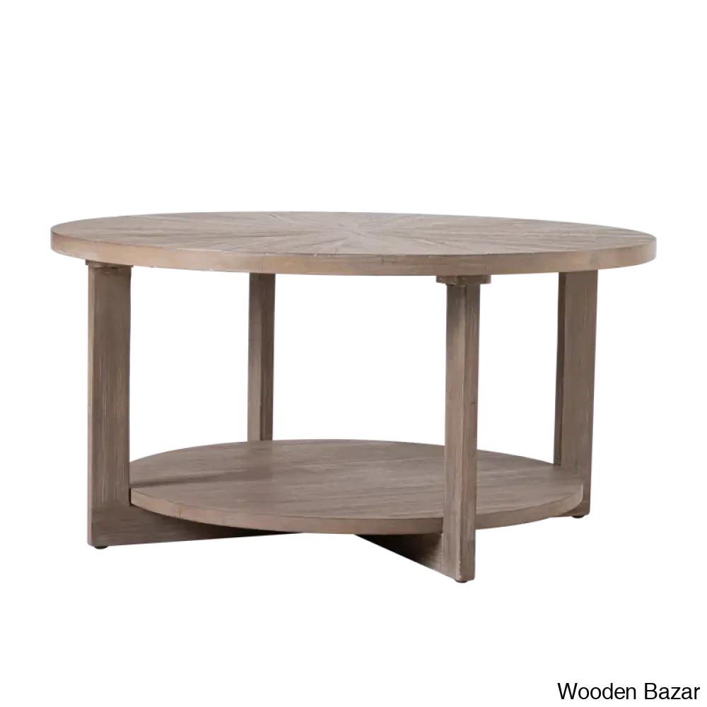 Gunnisoni Cross Legs Coffee And Center Table With Storage