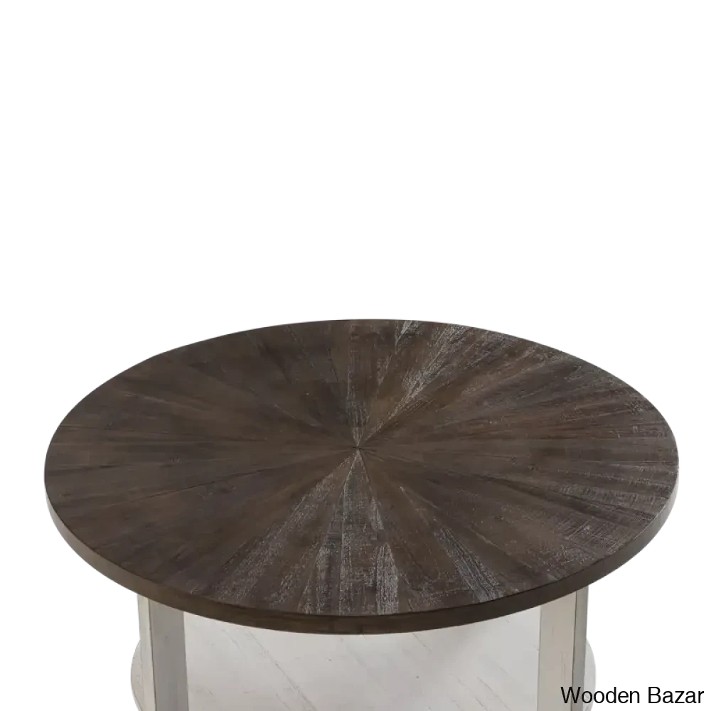 Gunnisoni Cross Legs Coffee And Center Table With Storage