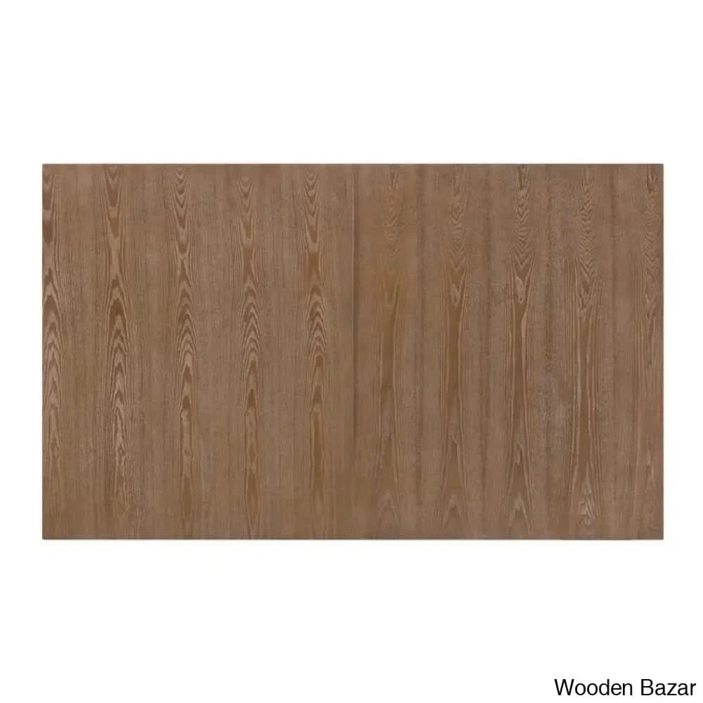 Hadden 6 Seater Wooden Solid Wood Trestle Dining Set