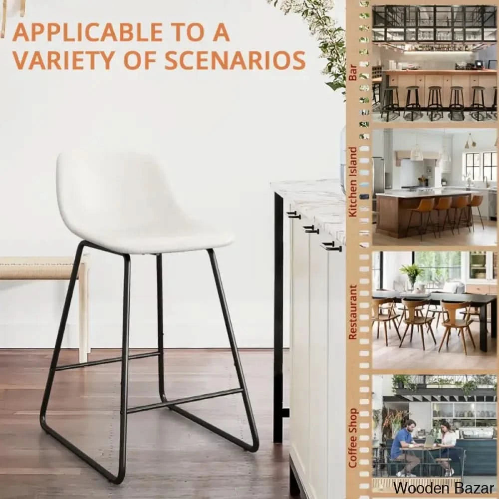 Hambrooko Swivel Bar & Counter Stool (Set Of 4)