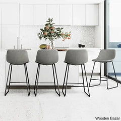 Hambrooko Swivel Bar & Counter Stool (Set Of 4) Gray / (30āā Seat Height)