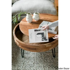 Heaton Solid Wood Coffee Table With Storage And Center Table