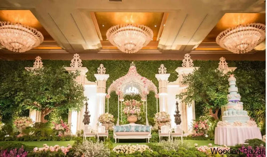 Herrister Elegant Stage Decor Handmade Fiberglass - Wooden Bazar
