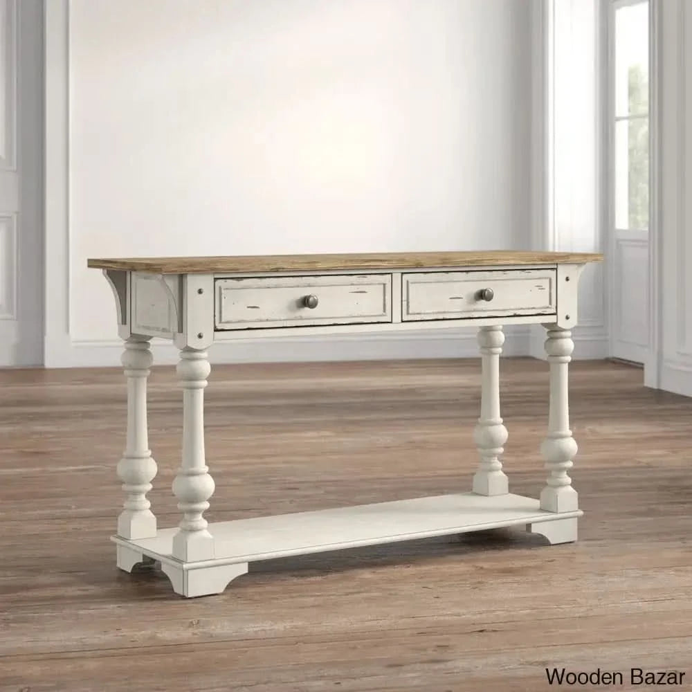 Console Table Desk - Wood Table