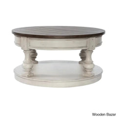 Hexhami Round Cocktail Coffee And Center Table W/ Storage