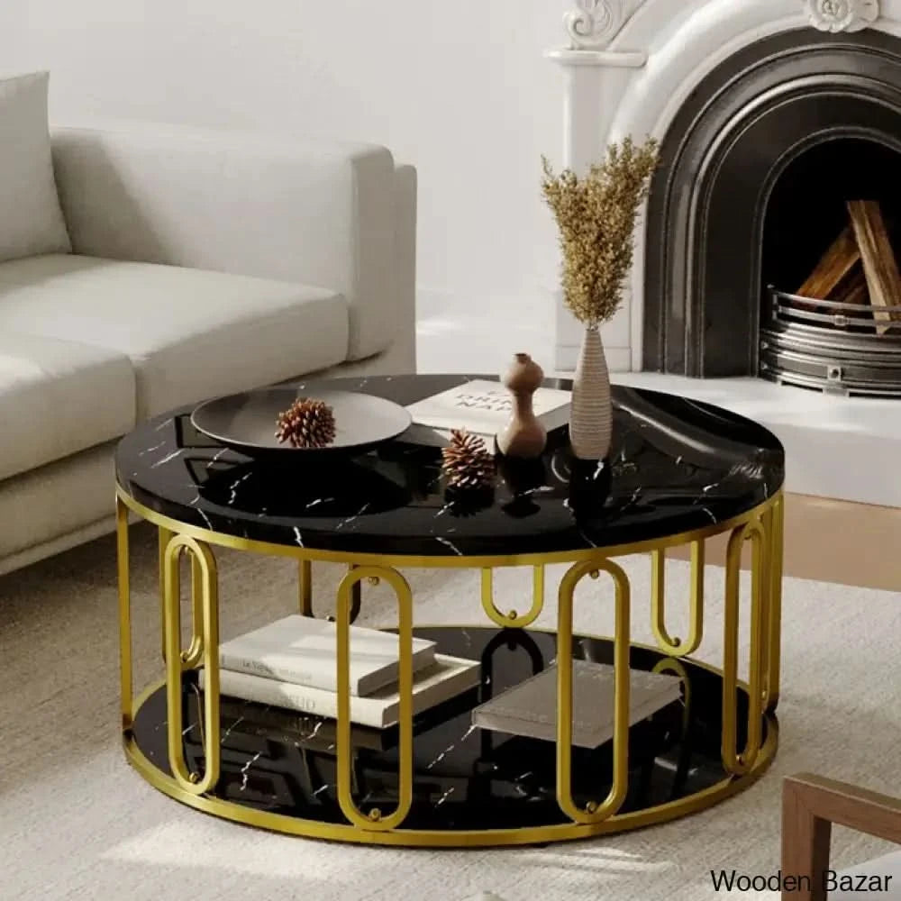 Hollandio Single Coffee And Center Table With 100% Original Marble