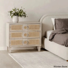 Iblis Exotic 3 Drawers Chest In Solid Wood - Wooden Bazar