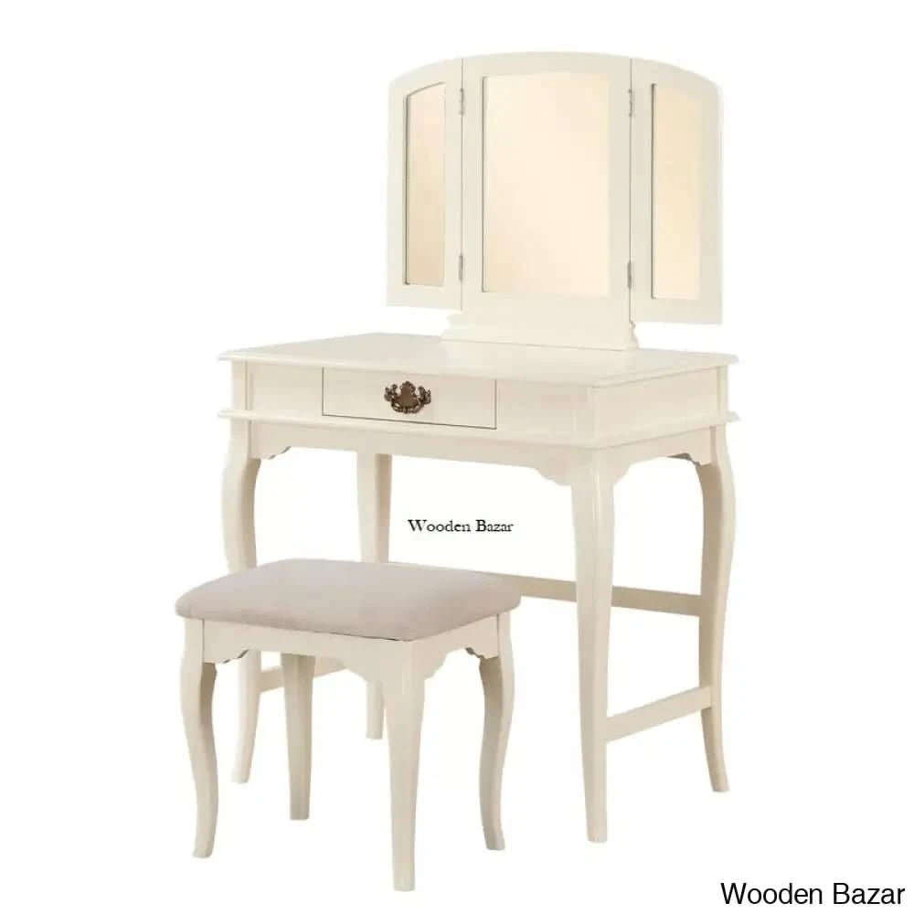 Ignatius Vanity Dressing Table With Stool