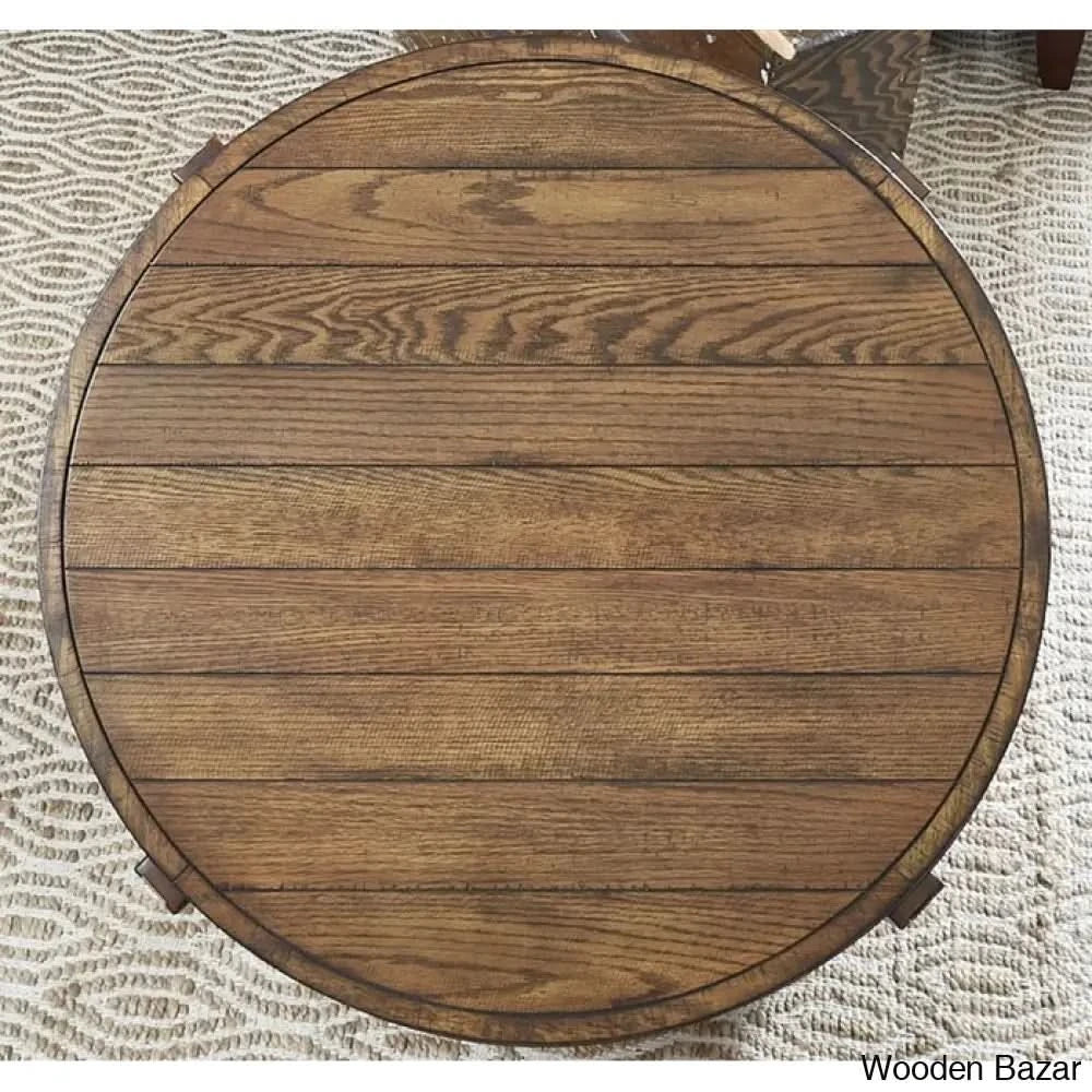 Ivette Solid Wood Top Coffee And Center Table