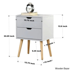 Bedside Table - Wooden Bazar