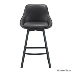 Janayshiax Swivel 25.2āā Faux Leather Counter And Bar Stool (Set Of 2)