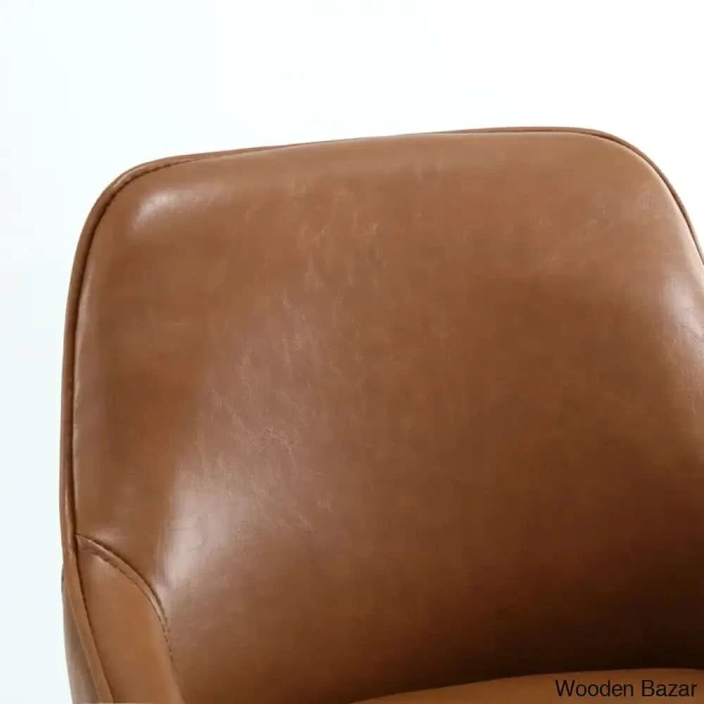 Janayshiax Swivel 25.2āā Faux Leather Counter And Bar Stool (Set Of 2)