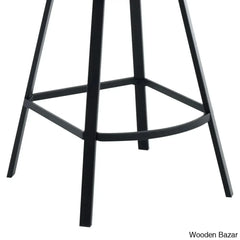 Janayshiax Swivel 25.2āā Faux Leather Counter And Bar Stool (Set Of 2)