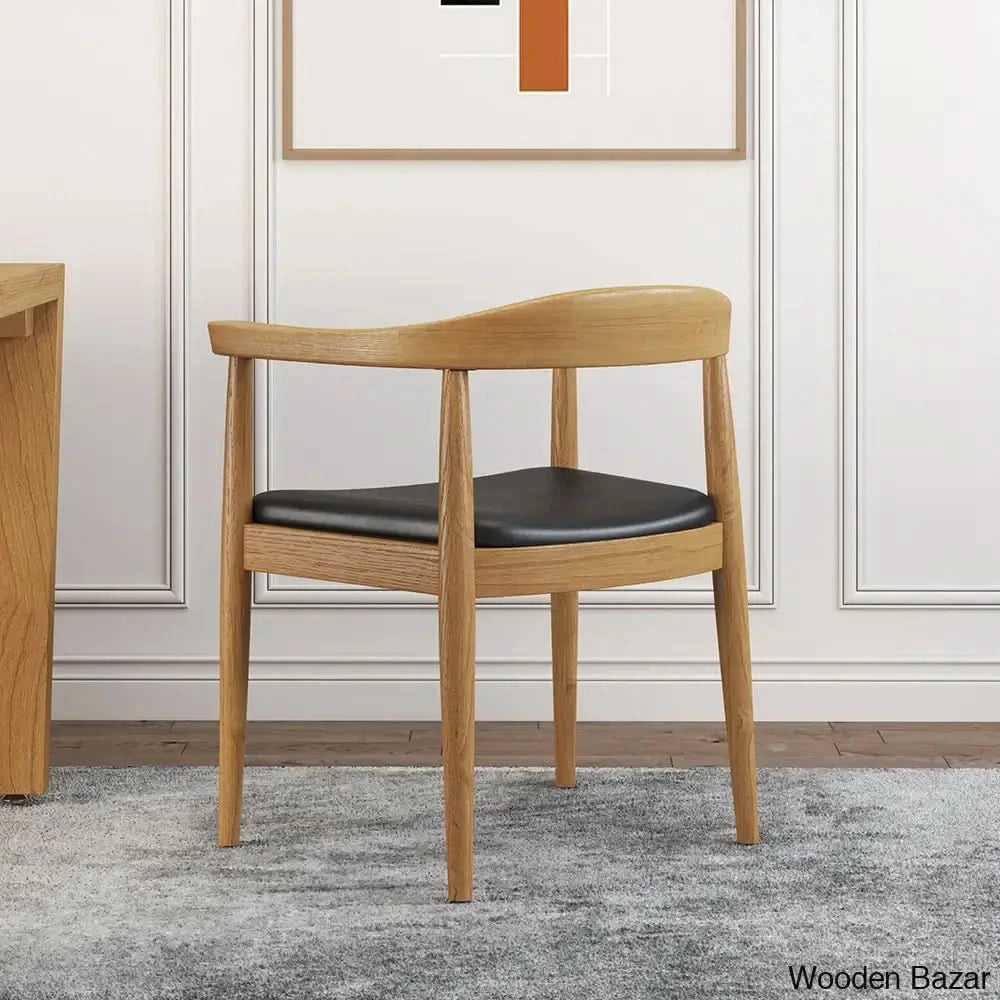 Japandi Extendable Dining Set With Walnut Wood Armchairs 1 Table And 4 Chairs